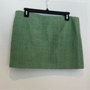 Mango green skirt.
